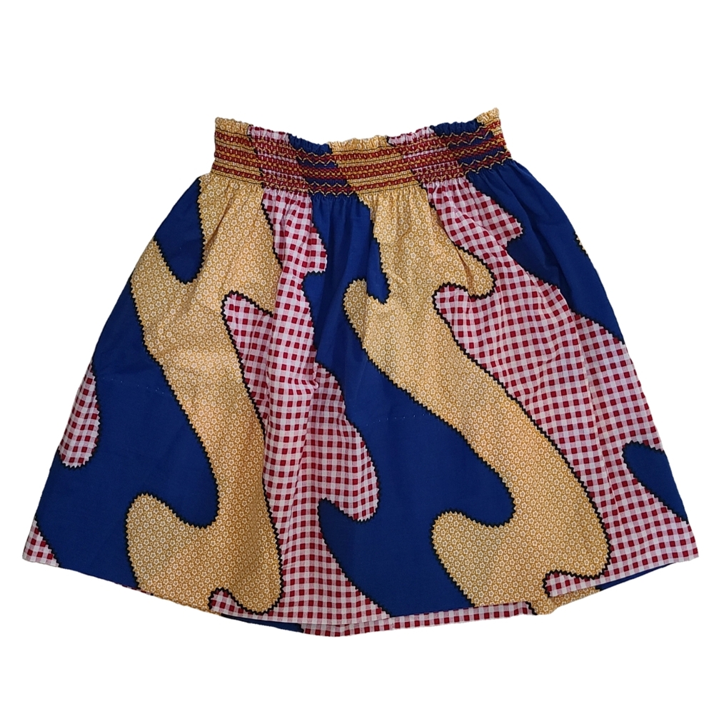 Vintage 1970s country patchwork circle skirt